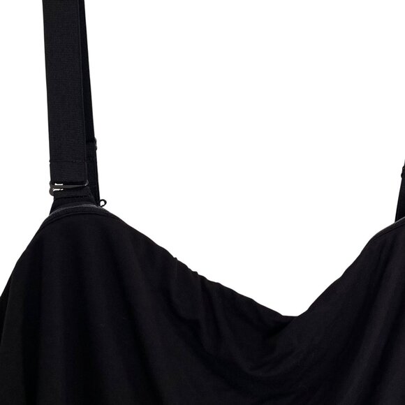 Lane Bryant Black Adjustable Straps Draped Maxi Dress Plus size 26/28 - Picture 6 of 8